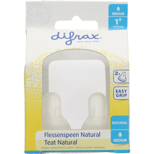 Foto van Difrax Flessenspeen kers medium op witte achtergrond