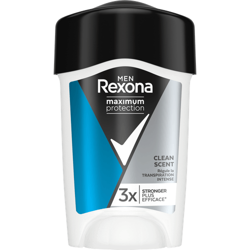 Foto van Rexona Deostick men maximum protection clean scent op witte achtergrond