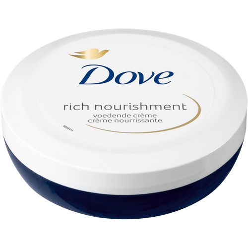 Foto van Dove Body voedende creme op witte achtergrond