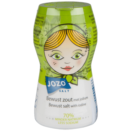 Foto van Jozo Zout laag natrium op witte achtergrond