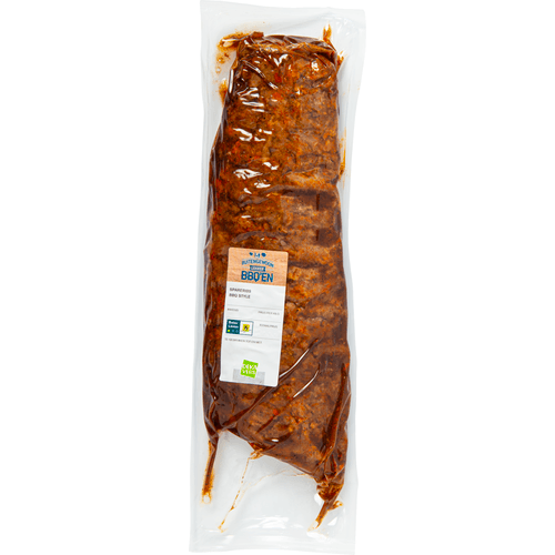 Foto van DekaVers Spareribs bbq style op witte achtergrond
