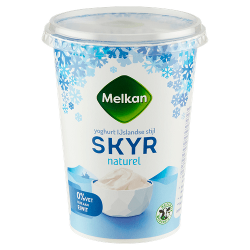 Foto van Melkan Skyr op witte achtergrond