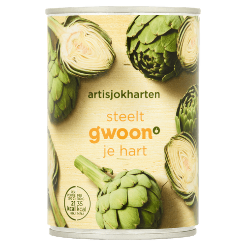 Foto van G'woon Artisjokharten op witte achtergrond