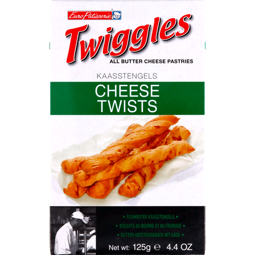 Foto van Twiggles Cheese twists op witte achtergrond