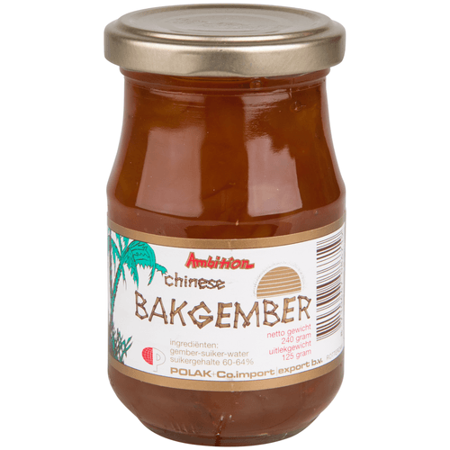 Foto van Ambition Chinese bakgember op witte achtergrond