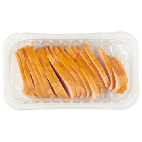 Foto van DekaVers Kipfilet gerookt getrancheerd op witte achtergrond