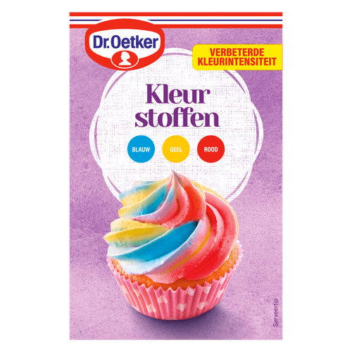 Foto van Dr. Oetker Kleurstofstiften op witte achtergrond