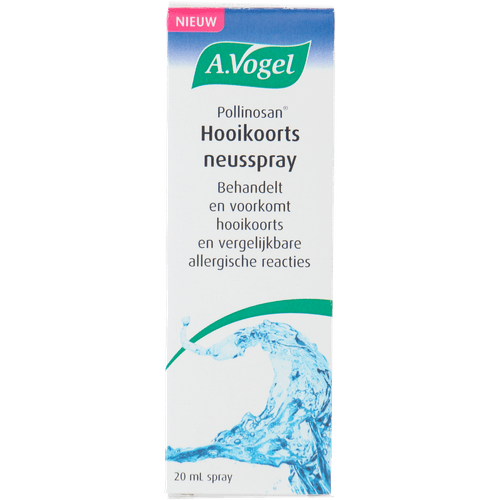 Foto van A. Vogel Pollinosan neusspray hooikoorts op witte achtergrond