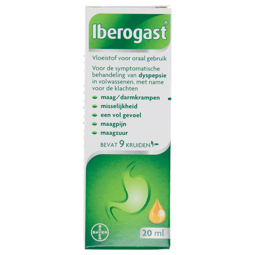 Foto van Iberogast Vloeistof maag-en darmklachten op witte achtergrond