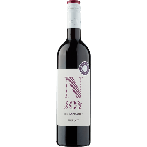 Foto van Njoy Merlot op witte achtergrond