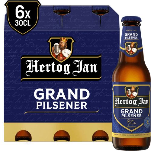 Foto van Hertog Jan Grand pilsener 6x30 cl op witte achtergrond