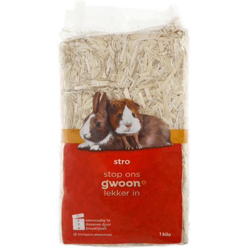 Foto van G'woon Stro op witte achtergrond