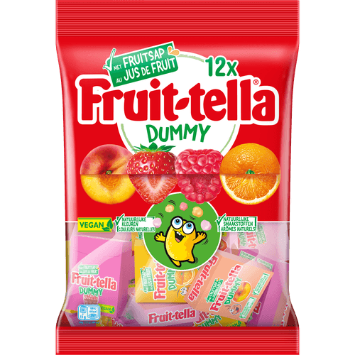 Foto van Fruittella Dummy op witte achtergrond
