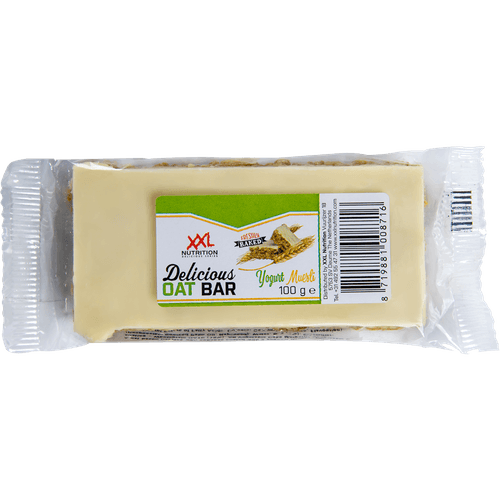 Foto van XXL Nutrition Delicious oat bar yoghurt muesli op witte achtergrond