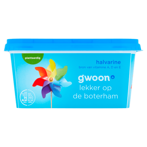 Foto van G'woon Halvarine op witte achtergrond