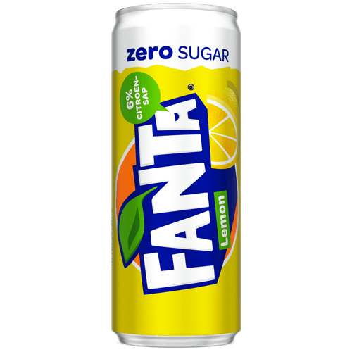 Foto van Fanta Exotic no sugar op witte achtergrond