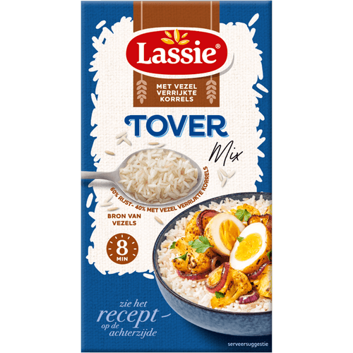 Foto van Lassie Toverrijst extra vezels op witte achtergrond