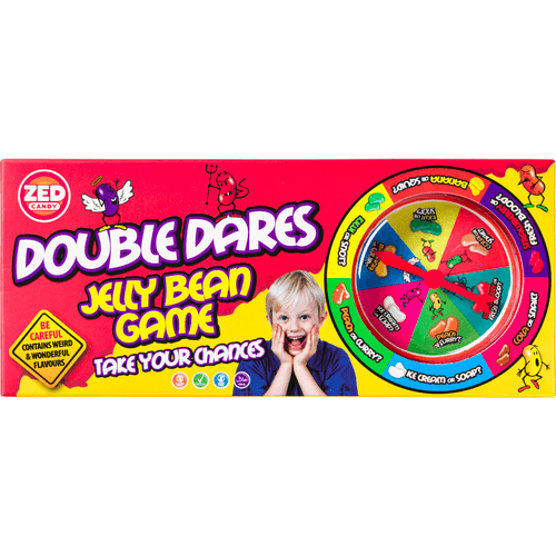 Foto van Double dares Spin box op witte achtergrond