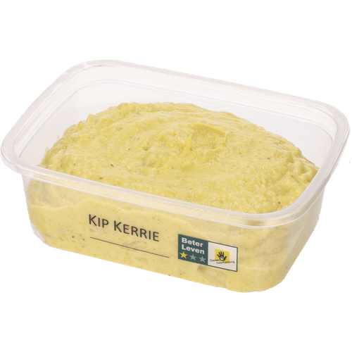 Foto van 1 de Beste Kip-kerrie salade op witte achtergrond