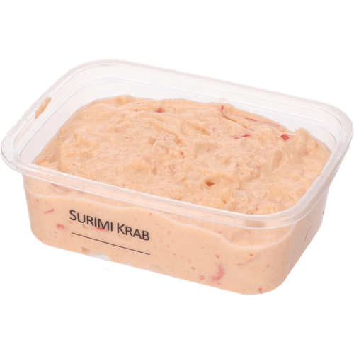 Foto van 1 de Beste Salade surimi krab op witte achtergrond