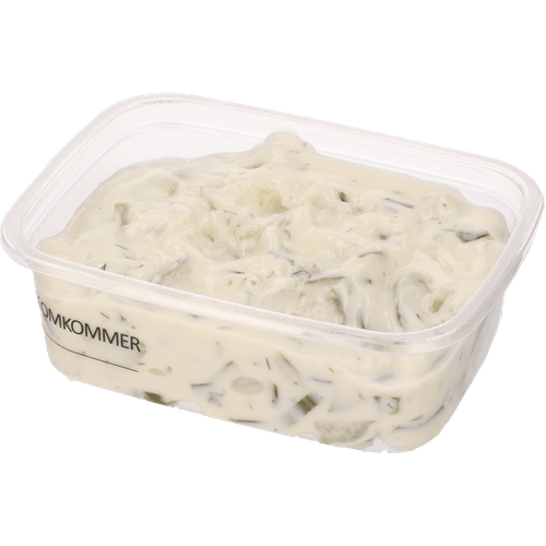 Foto van 1 de Beste Komkommer salade op witte achtergrond