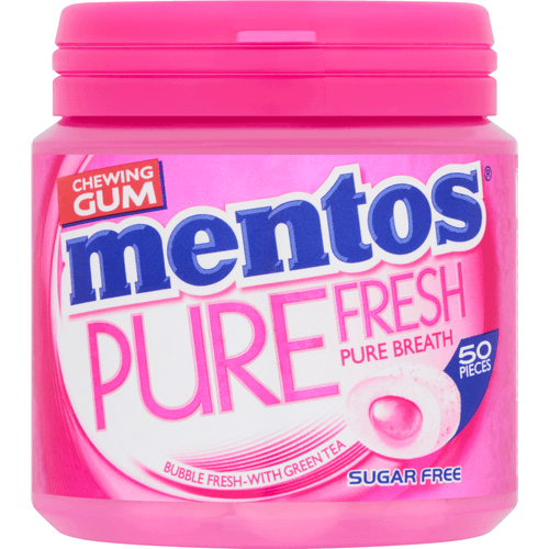 Foto van Mentos Gum bubble fresh op witte achtergrond