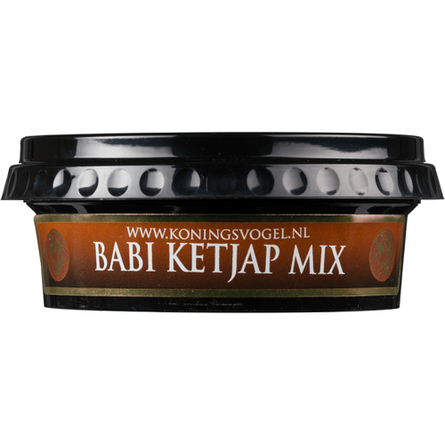 Foto van Koningsvogel Boemboe babi ketjap op witte achtergrond