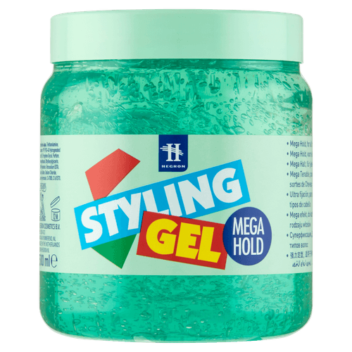 Foto van Hegron Haargel mega hold op witte achtergrond