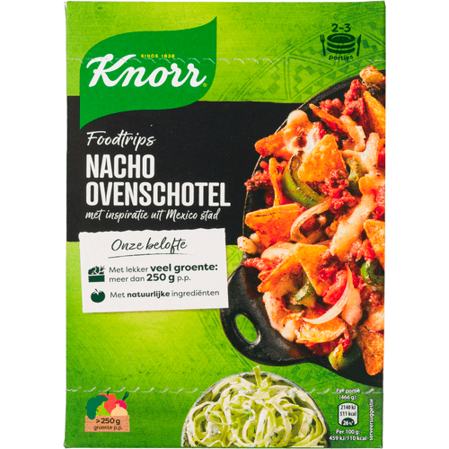 Foto van Knorr Wereldgerecht nacho chili op witte achtergrond