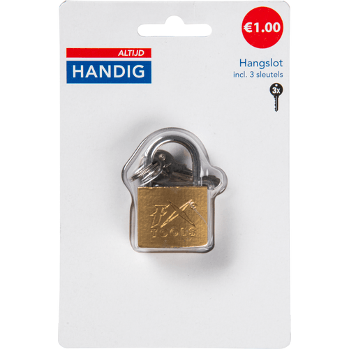Foto van Altijd handig Hangslot 1st op witte achtergrond