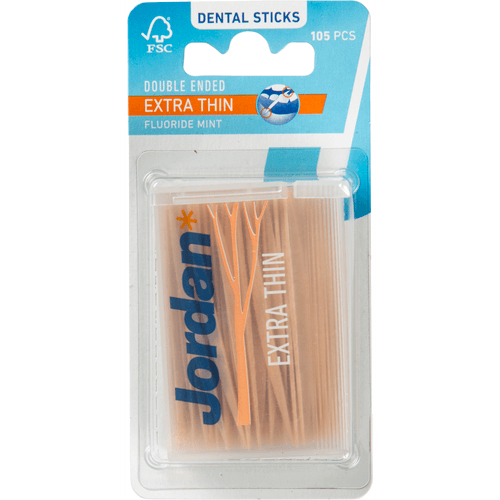 Foto van Jordan Tandenstokers extra dun op witte achtergrond