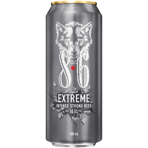 Foto van Bavaria 8.6 Bier extreme intense op witte achtergrond