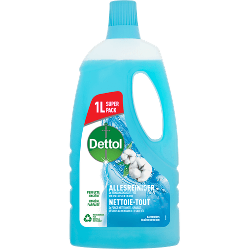 Foto van Dettol Allesreiniger katoenfris op witte achtergrond