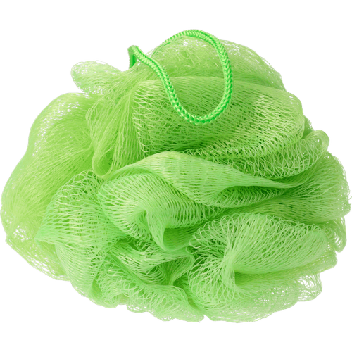 Foto van Multy Bad puff met koord op witte achtergrond