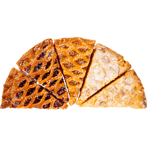 Foto van DekaVers Vlaaipunten mix half op witte achtergrond