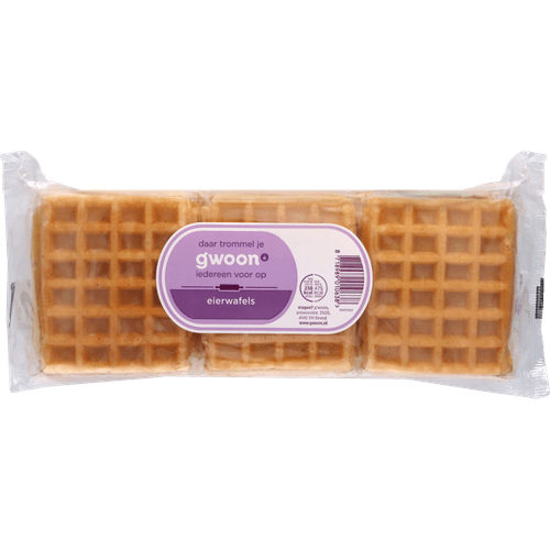 Foto van G'woon Eierwafel op witte achtergrond