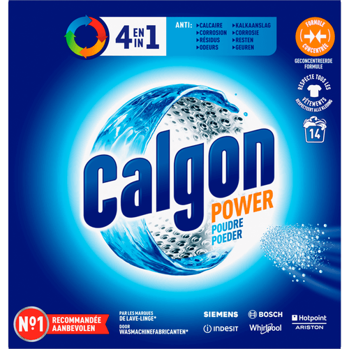 Foto van Calgon Poeder 4in1 14 wasbeurten op witte achtergrond