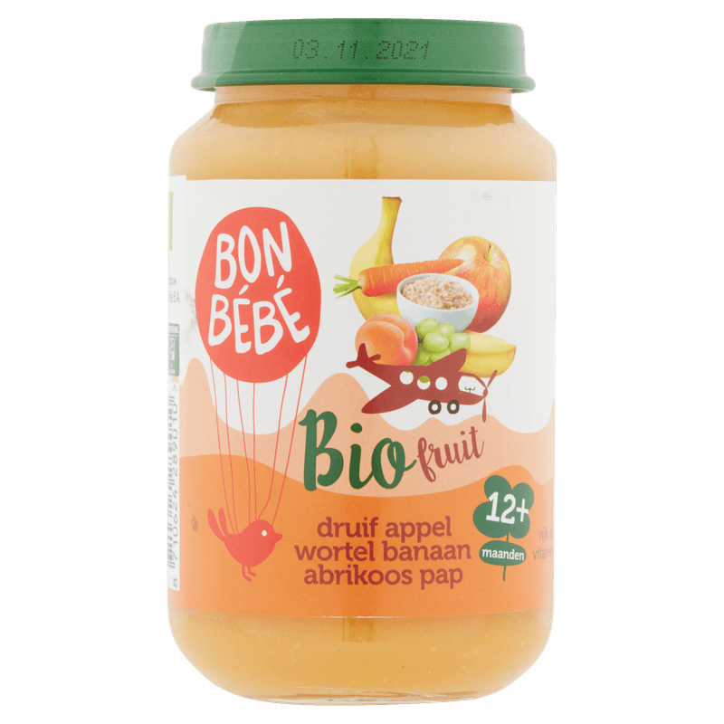 Bonbébé F1201 bio druif app wort banaan pap