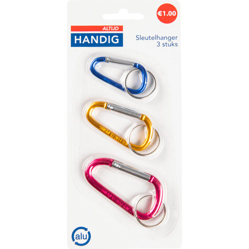 Foto van Altijd handig Sleutelhanger set op witte achtergrond