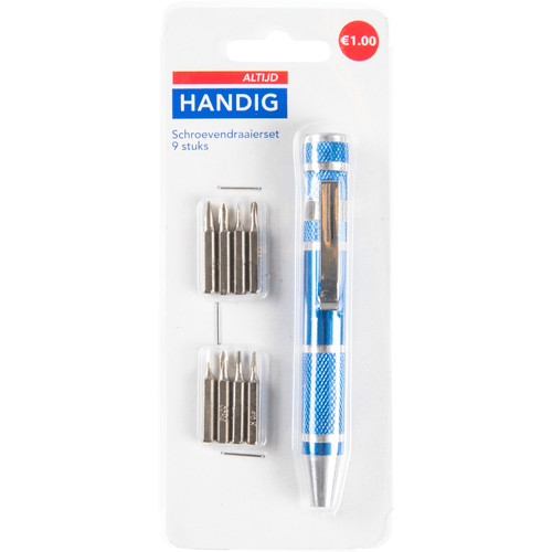 Foto van Altijd handig Schroevendraaier set op witte achtergrond