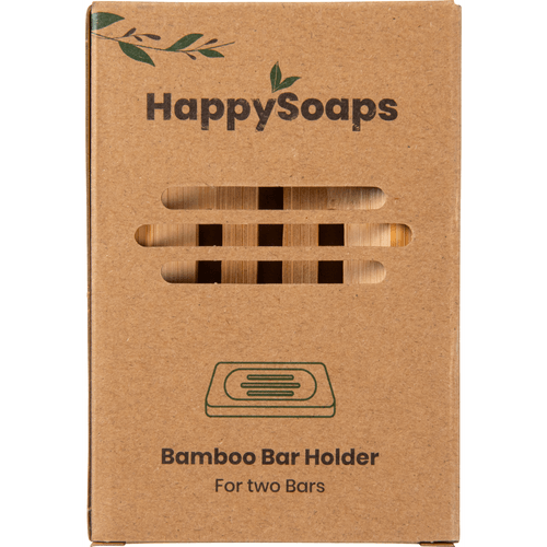 Foto van Happysoaps Houder bamboe op witte achtergrond