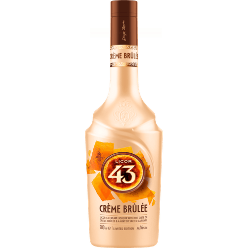 Foto van Licor 43 Creme brulee op witte achtergrond