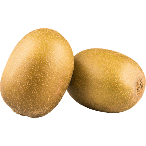 Foto van Kiwi sungold op witte achtergrond