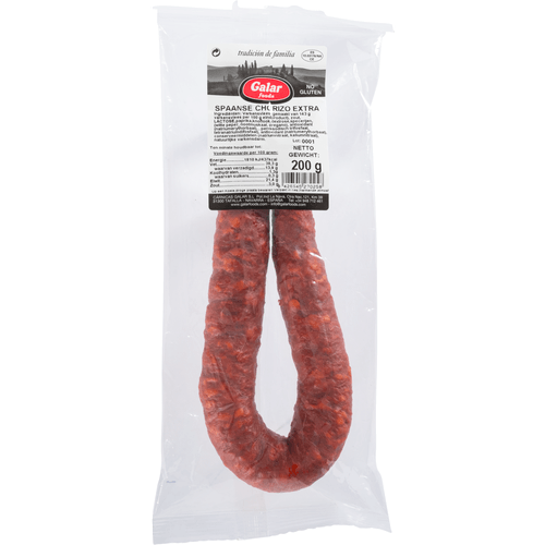 Foto van GALAR Chorizo sarta op witte achtergrond