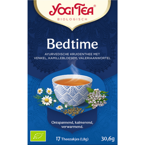 Foto van Yogi Tea Thee bedtime 17 zk. op witte achtergrond