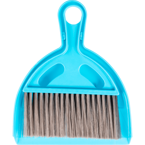 Foto van Altijd handig Stoffer en blik 4 assorti op witte achtergrond