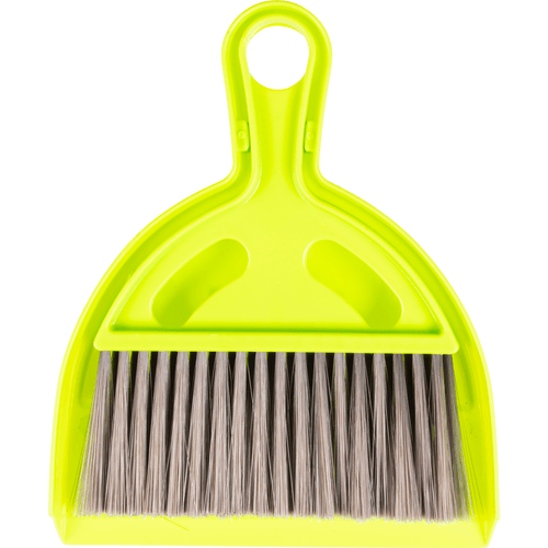 Foto van Altijd handig Stoffer en blik 4 assorti op witte achtergrond