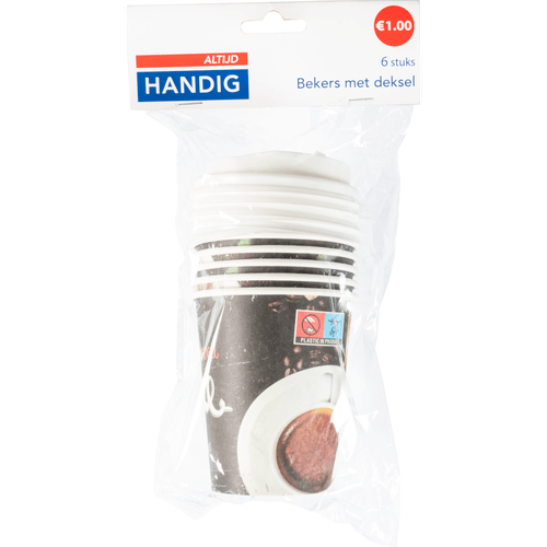 Foto van Altijd handig Beker papier set 12 stuks op witte achtergrond