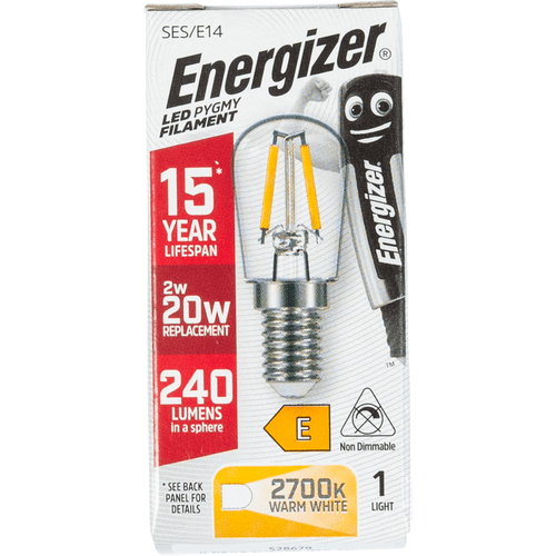 Foto van Non food Filament led e14 2 watt op witte achtergrond