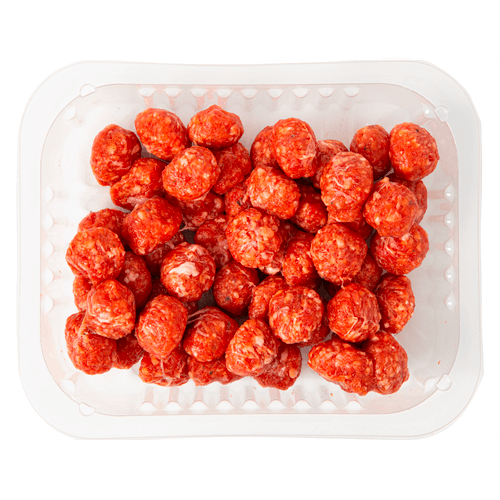 Foto van DekaVers Biologisch Bio rundersoepballetjes op witte achtergrond